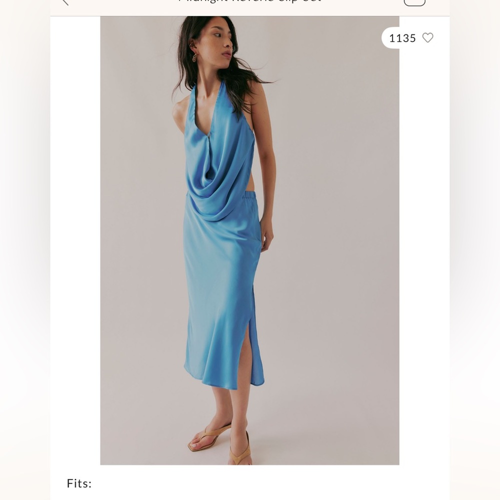 Free people midnight reverie slip set